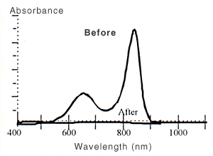 吸収スペクトルの図